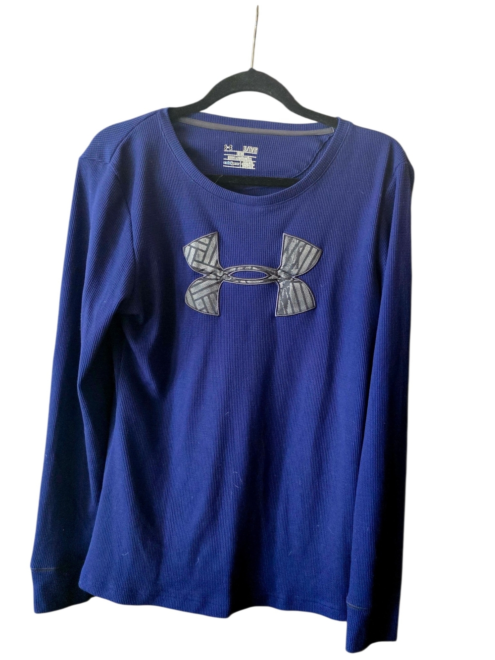 Under Armour ColdGear Fitted Long Sleeve Thermal Shirt - Blue - Men's XL